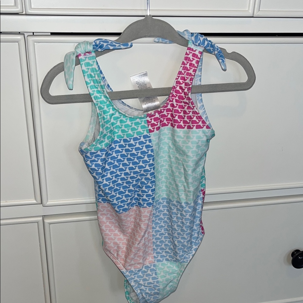 Vineyard Vines Colorful Kids One Piece Swimsuit